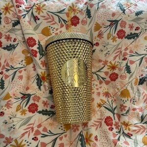 Grande Starbucks Gold Studded Tumbler